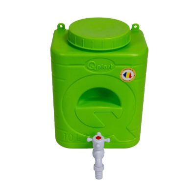 Rezervor PE cu robinet pentru curte/gradina/camping 10L Verde