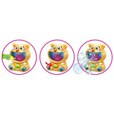 Ricokids RK-900 masina cu bule pentru pisicute galbene 790001
