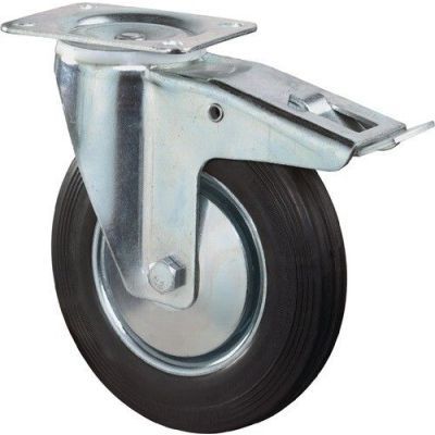 Roata 125X34  H155 cu placa rulment capacitate 100kg