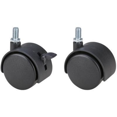 Roata pivotanta cu surub pentru mobilier D[mm]:50 cu frana D[mm]:M8X15 S[KG]:20 678370