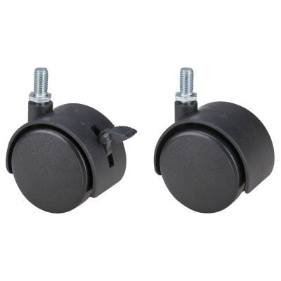 Roata pivotanta cu surub pentru mobilier D[mm]:50 cu frana D[mm]:M8X15 S[KG]:20 678370