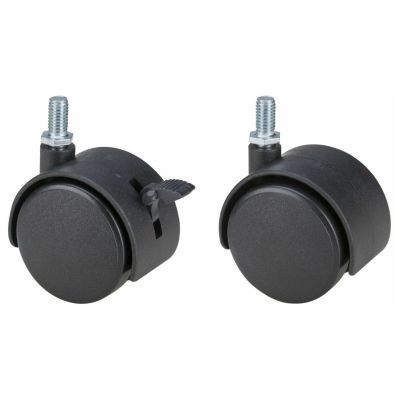 Roata pivotanta cu surub pentru mobilier D[mm]:50 fara frana D[mm]:M8X15 S[KG]:20 678369