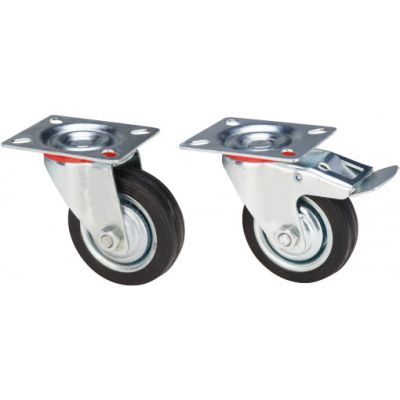 Roata pivotanta flansa 1104/D75 cu frana S50-679652 Roata pivotanta flansa 1104/D75 cu frana S50-679652