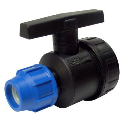 ROBINET TRECERE PEHD CU RACORD COMOPRESIE FI 20 3/4 669704