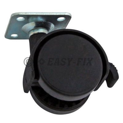 Rotila FI40mm cu placa 38X38 negru 4BUC/PUNGA 33511 Rotila FI40mm cu placa 38X38 negru 4BUC/PUNGA 33511
