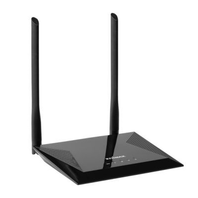 Router wireless N300Mbps, Access point, 2 antene, negru, 36699
