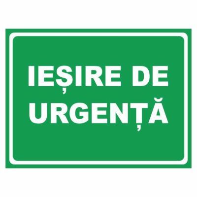 S0126 indicator iesire de sigranta 20X30 Autocolant