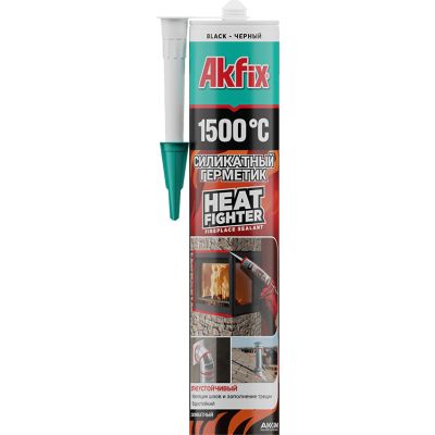 SA1501 Akfix 1500 Heat fighter sigiliu pentru semineu 280ML Negru