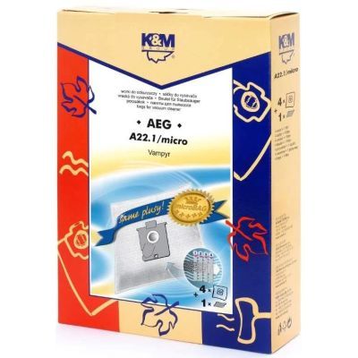 Sac aspirator AEG GR 22/24/25 sintetic 4 saci+1 filtru K&M