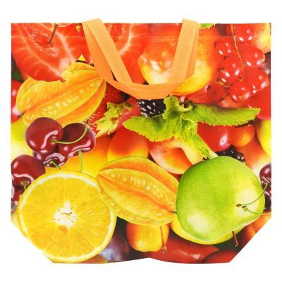 Sacosa de cumparaturi din PP decorata cu Tropic 164555E