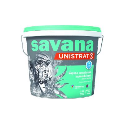Savana unistrat vopsea superlavabila,mata interior 4 l Savana unistrat vopsea superlavabila,mata interior 4 l