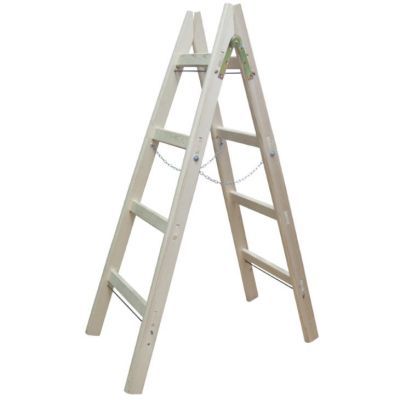Scara lemn dubla cu lant 3 trepte 1M 673658