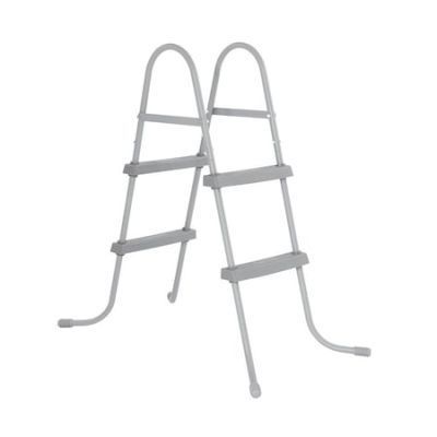 Scara piscina Bestway, otel, 84 cm, gri