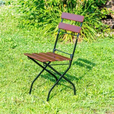 Scaun CLASIC din lemn de salcam 40x33 cm maro