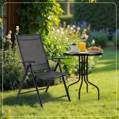 Scaun de gradina pliabil Sofotel SO-983, negru Scaun de gradina pliabil Sofotel SO-983, negru