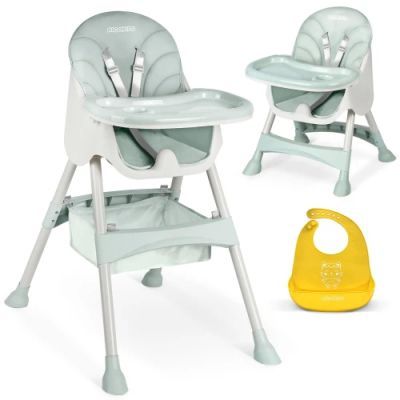 Scaun de hranire Milo cu masa, verde 700001