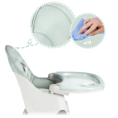 Scaun de hranire Milo cu masa, verde 700001