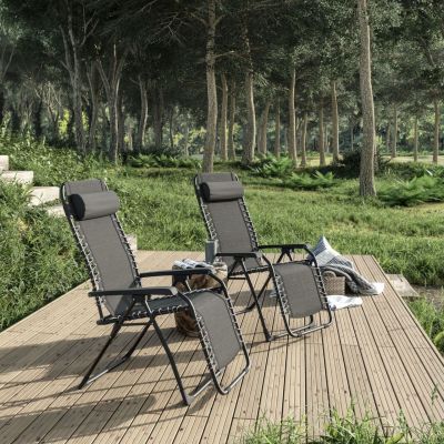 Scaun pliabil negru oxford KJF009