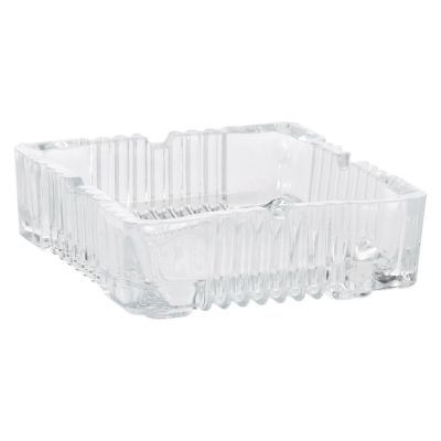 Scrumiera sticla 10.5x10.5x3.5 cm 6000190