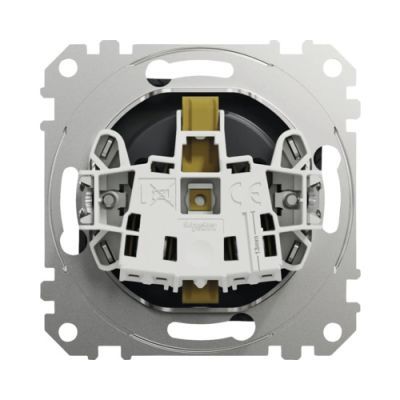 Sedna Design priza 2P+E cu obturatoare antracit