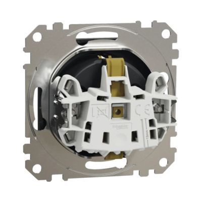 Sedna Design priza 2P+E cu obturatoare antracit
