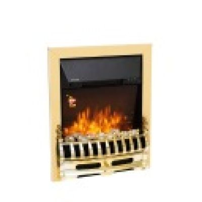 Semineu electric decorativ incorporat cu decoratiuni aurii FKKI25G