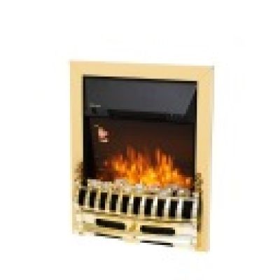 Semineu electric decorativ incorporat cu decoratiuni aurii FKKI25G