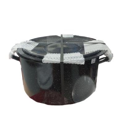 Semioala 40CM + capac 30L negru-picatele