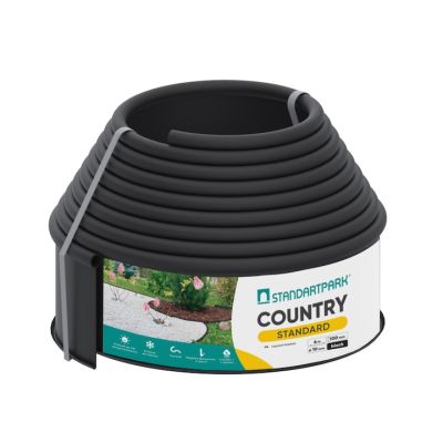 Separator gazon PP TERRA COUNTRY LINE Negru H10cm x L15 m
