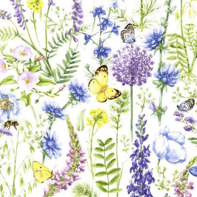 SERVETELE 20/set 33x33 SPRING FLOWER 3STR