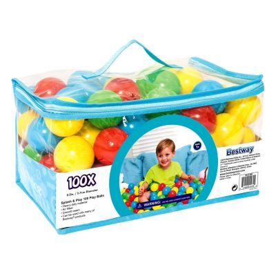 Set 100 de mingi pentru copii Bestway 52027 Set 100 de mingi pentru copii Bestway 52027