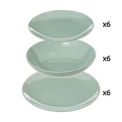 Set 18 piese vesela pentru 6 persoane Colorama menta 154520L