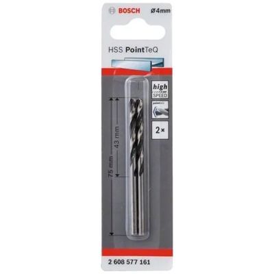 Set 2 burghie metal hss 4mm 2608577161