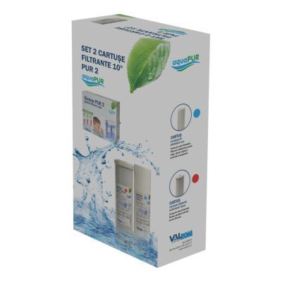 Set 2 cartuse filtrante aquapur 10'' pur2 aqua07000810002 Set 2 cartuse filtrante aquapur 10'' pur2 aqua07000810002