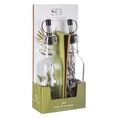 Set 2 recipiente pentru ulei/otet din sticla 0.16L 150164 Set 2 recipiente pentru ulei/otet din sticla 0.16L 150164