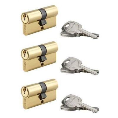 Set 3 cilindri nikelati 30*30 MM - STD series 292159