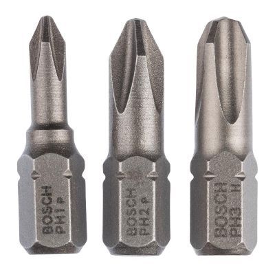Set 3 mixt biti Bosch PZ 25mm 2609255967