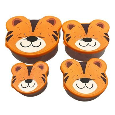 Set 4 cutii alimente cu capac deco 162270-808