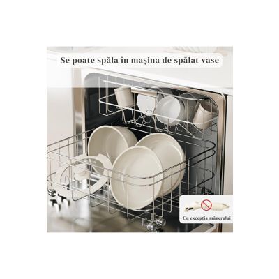 Set 5 piese cratita, tigaie, woc, capac, maner