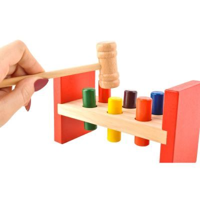 Set blocuri lemn cu ciocan pt copii 00007708