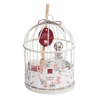 Set cadou colivie Lola lumanare / parfum / difuzor 13,5 x 19 cm 135347C Set cadou colivie Lola lumanare / parfum / difuzor 13,5 x 19 cm 135347C