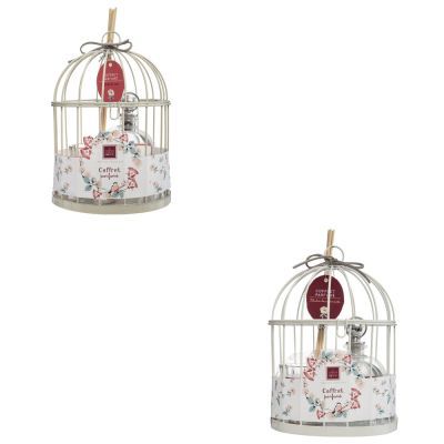 Set cadou colivie Lola lumanare / parfum / difuzor 13,5 x 19 cm 135347C Set cadou colivie Lola lumanare / parfum / difuzor 13,5 x 19 cm 135347C