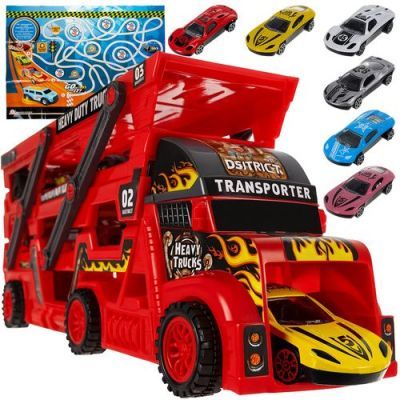 Set camion tir cu 6 masini 26303 Set camion tir cu 6 masini 26303