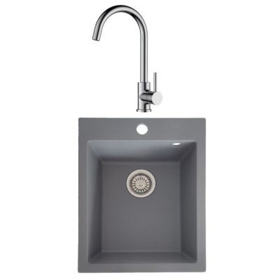 Set chiuveta vesta+baterie solo,gri