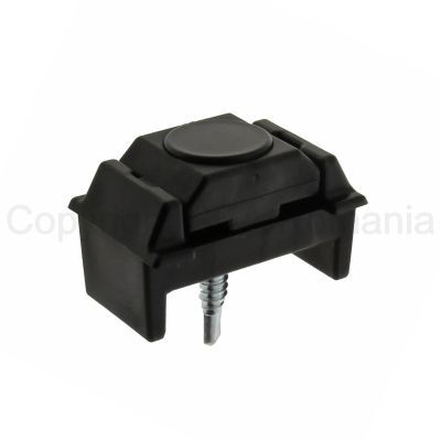Set clema plastic 2 piese pentru fixare panouri bordurate gard 49x25 20020