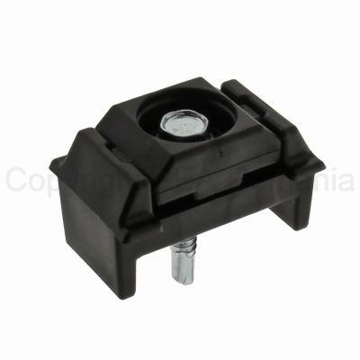 Set clema plastic 2 piese pentru fixare panouri bordurate gard 49x25 20020