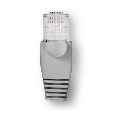 Set conector de retea UTP Cat 6 Rj45 tata gri 10buc Nedis CCBW89355GY