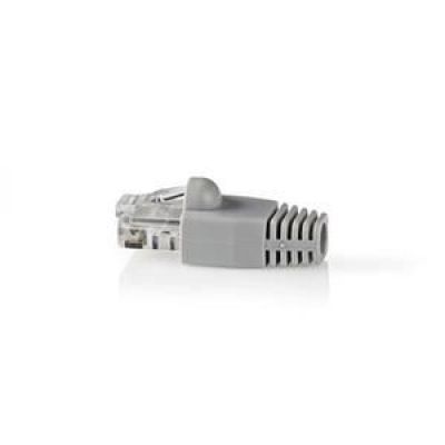 Set conector de retea UTP Cat 6 Rj45 tata gri 10buc Nedis CCBW89355GY Set conector de retea UTP Cat 6 Rj45 tata gri 10buc Nedis CCBW89355GY