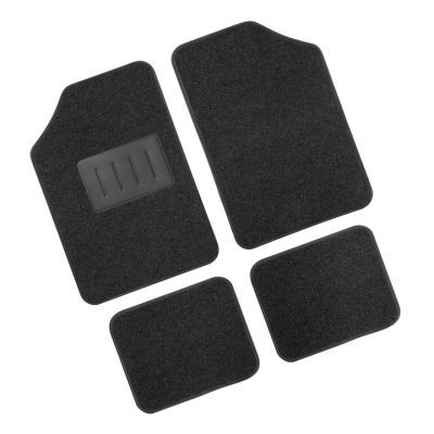 Set covorase auto universale roki gran pree mocheta negru 4 bucati IN3140