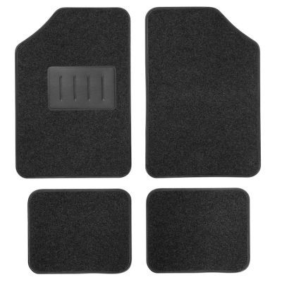 Set covorase auto universale roki gran pree mocheta negru 4 bucati IN3140